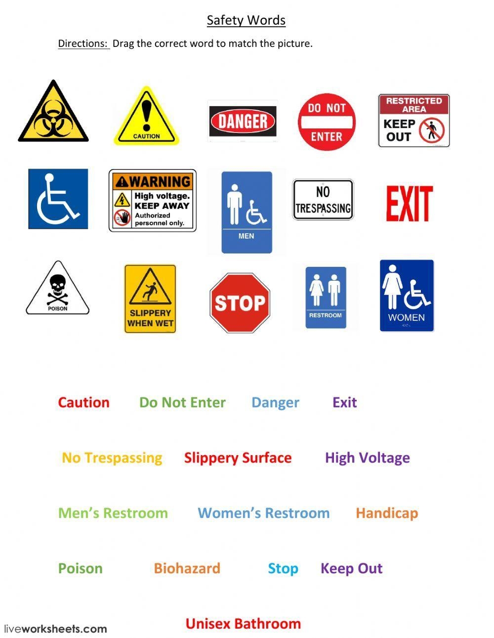 Community Signs Worksheet For Elementary Worksheets Library
