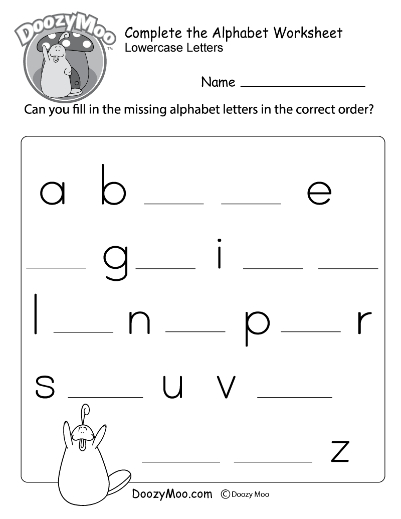 Alphabet Worksheets Tracing Letters Free Printable PDF