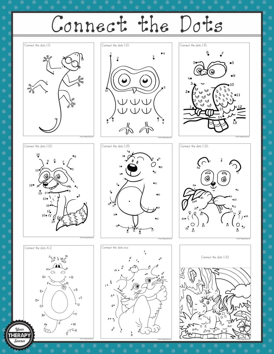 Connect The Dots Easy To More Difficult Growing Play Connect The Dots Easy To More Difficult Growing Play