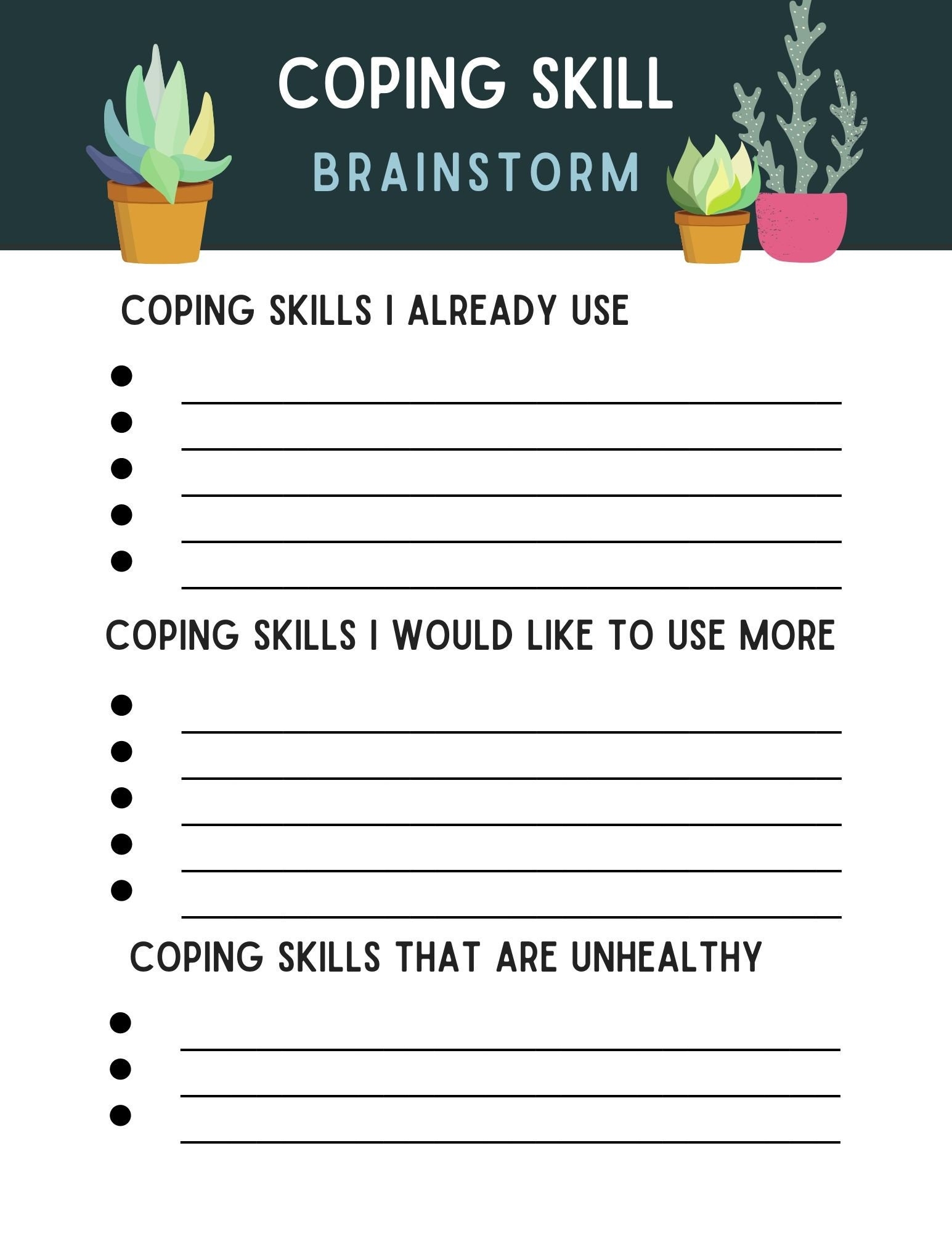 Coping Skill Worksheet Brainstorm Download Kid Trauma Therapy CBT Worksheet Printable Therapy Worksheet Anxiety Depression Worksheet Etsy Coping Skill Worksheet Brainstorm Download Kid Trauma Therapy CBT Worksheet Printable Therapy Worksheet Anxiety Depression Worksheet Etsy