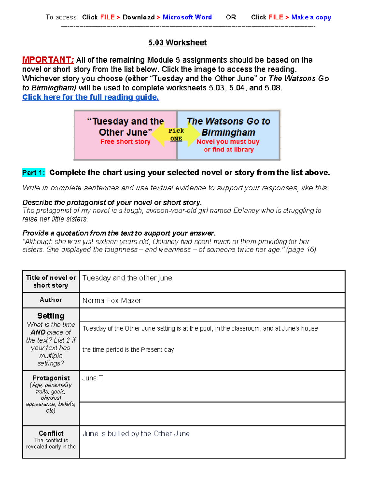 Copy Of 5 03 Language Arts Worksheet Character Analysis Conflict Studocu Copy Of 5 03 Language Arts Worksheet Character Analysis Conflict Studocu