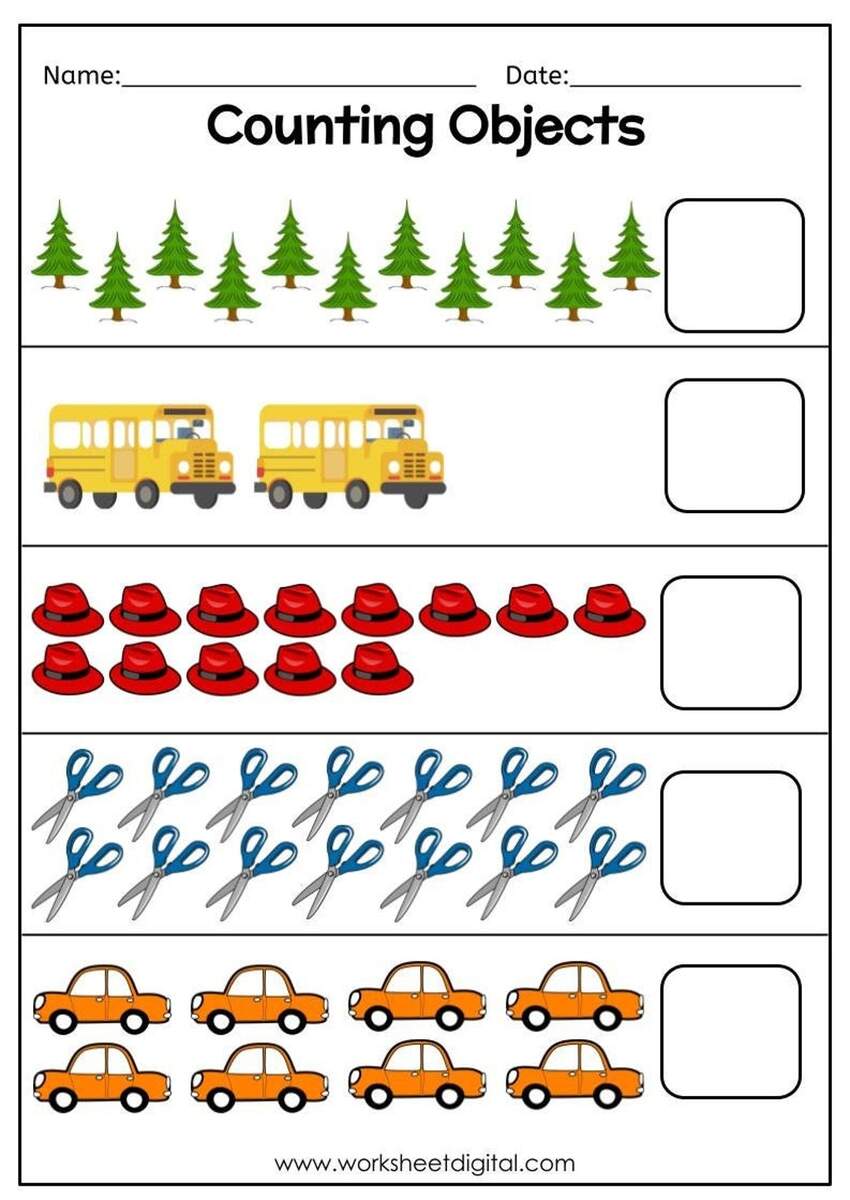 Counting Objects 1 20 Worksheet Homeschool Kindergarten PDF Pattern Etsy Counting Objects 1 20 Worksheet Homeschool Kindergarten PDF Pattern Etsy