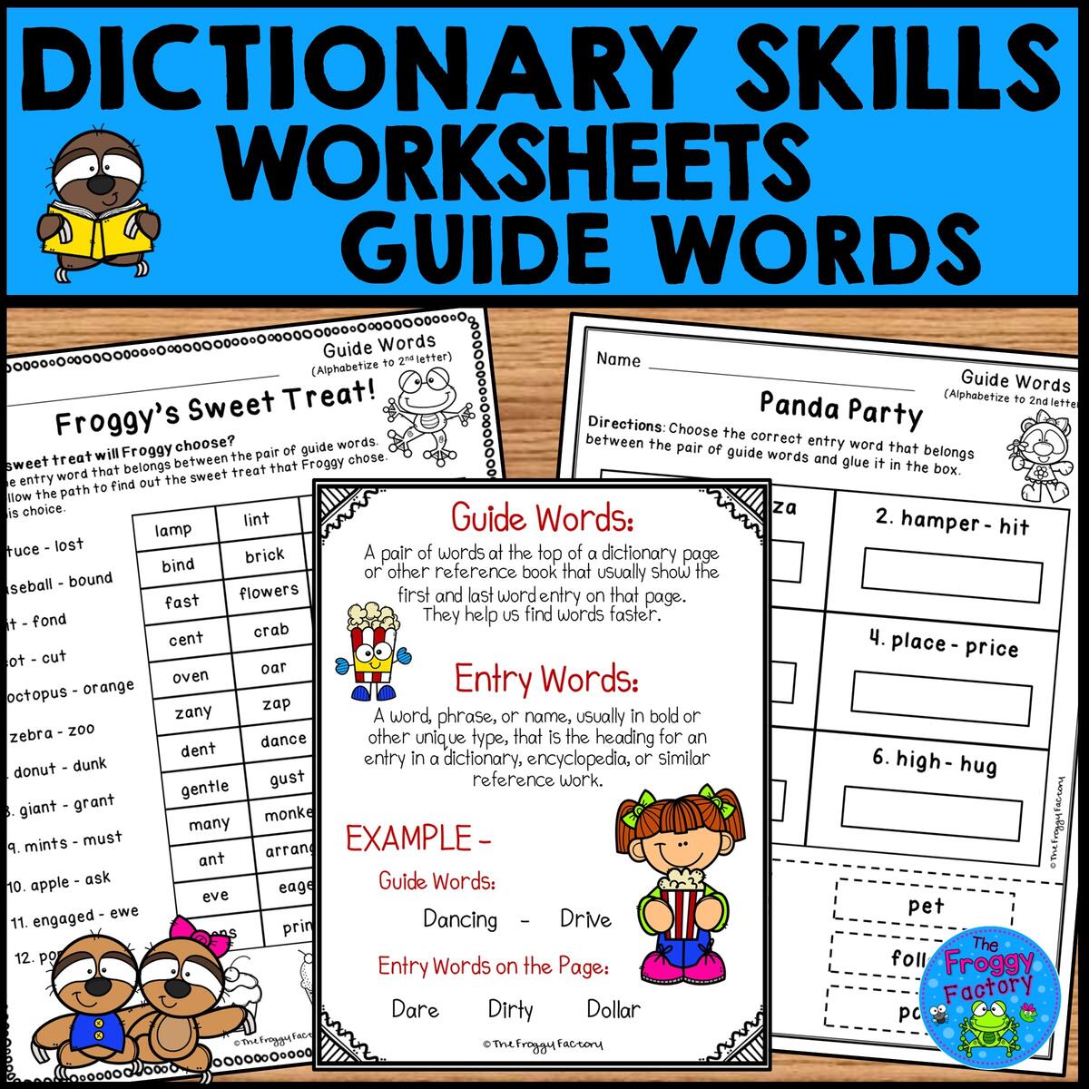 Dictionary Skills Worksheets Guide Words Classful Dictionary Skills Worksheets Guide Words Classful