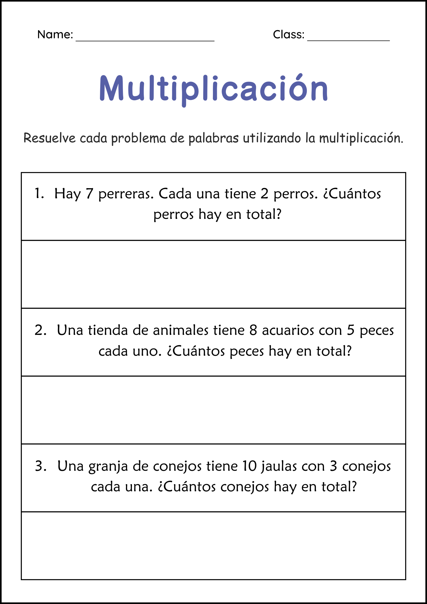 Division And Multiplication Word Problems Math Worksheets In Spanish For Grade 2 Made By Teachers Division And Multiplication Word Problems Math Worksheets In Spanish For Grade 2 Made By Teachers