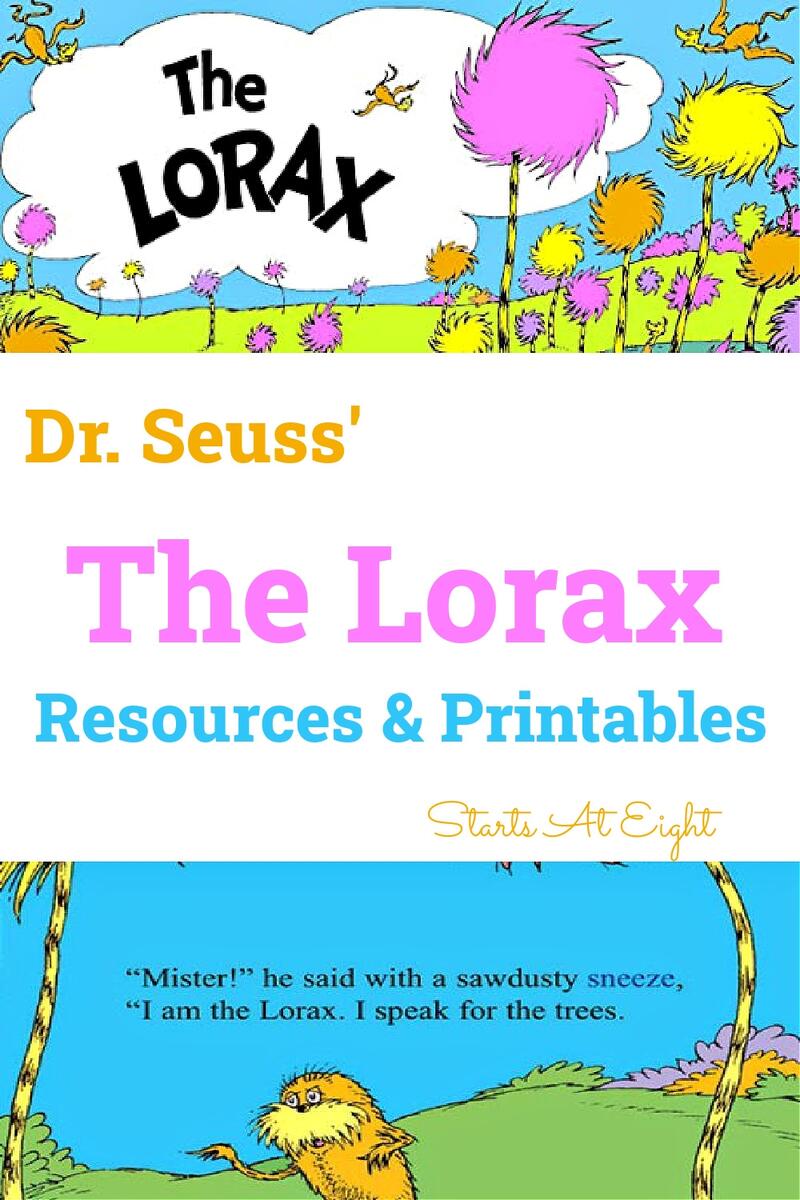 Dr Seuss The Lorax Resources Printables StartsAtEight