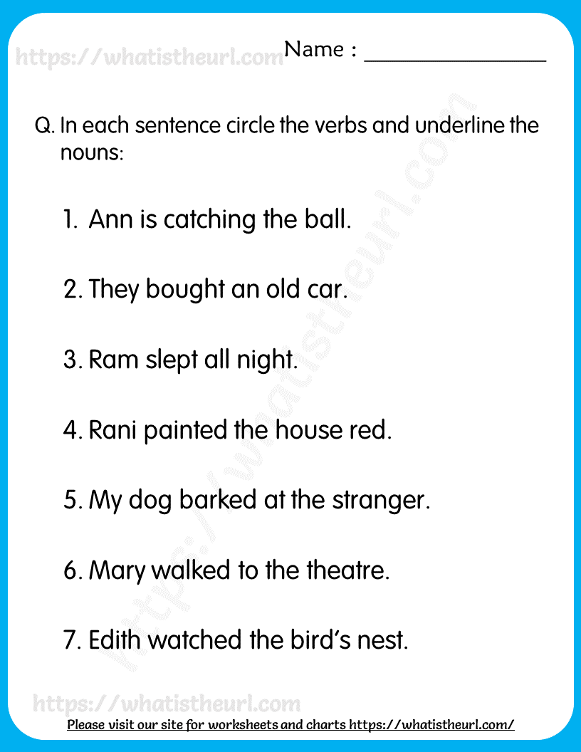 Engaging Noun And Verb Worksheets For Effective Learning Engaging Noun And Verb Worksheets For Effective Learning