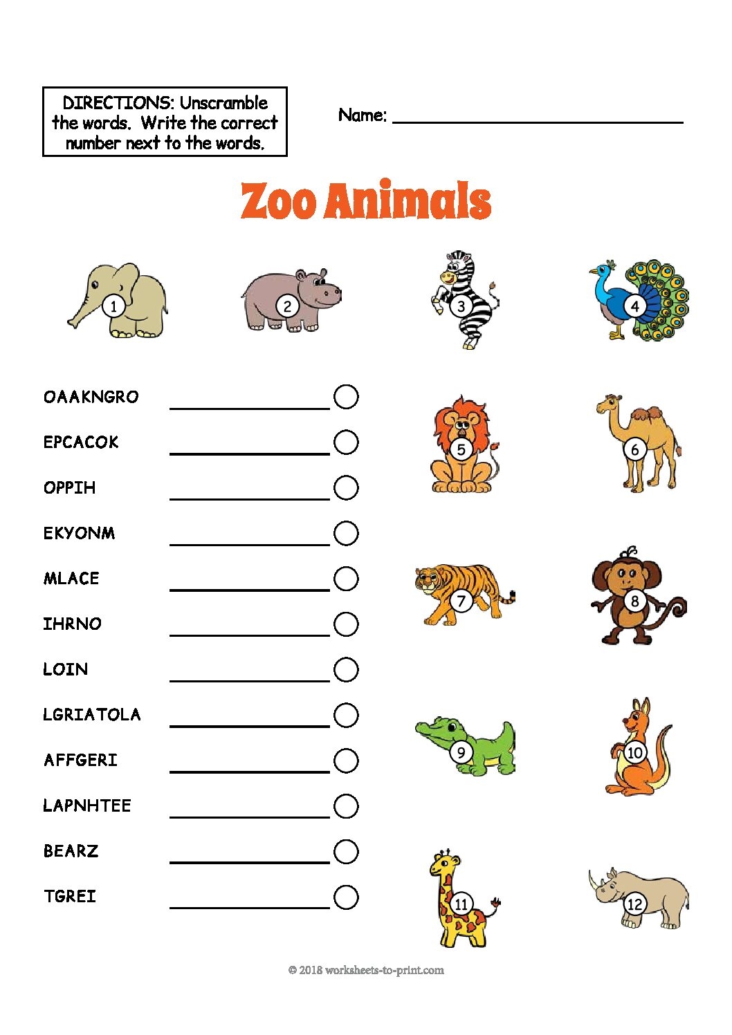 English ESL Worksheet Zoo Animals Language Advisor 12 Zoo Animal Worksheets Free PDF At Worksheeto