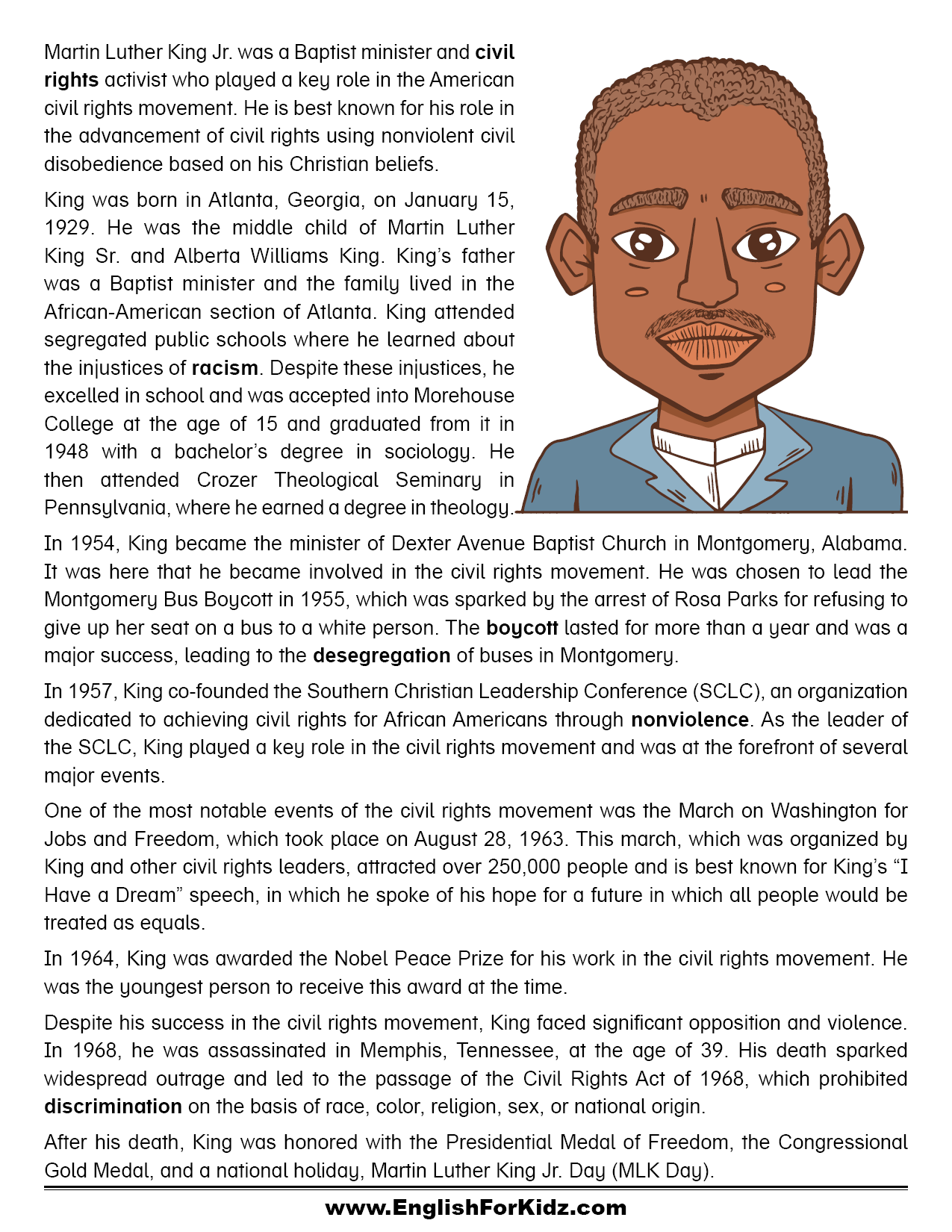 Martin Luther King Jr Worksheets Free Printables Frugal Mom Eh