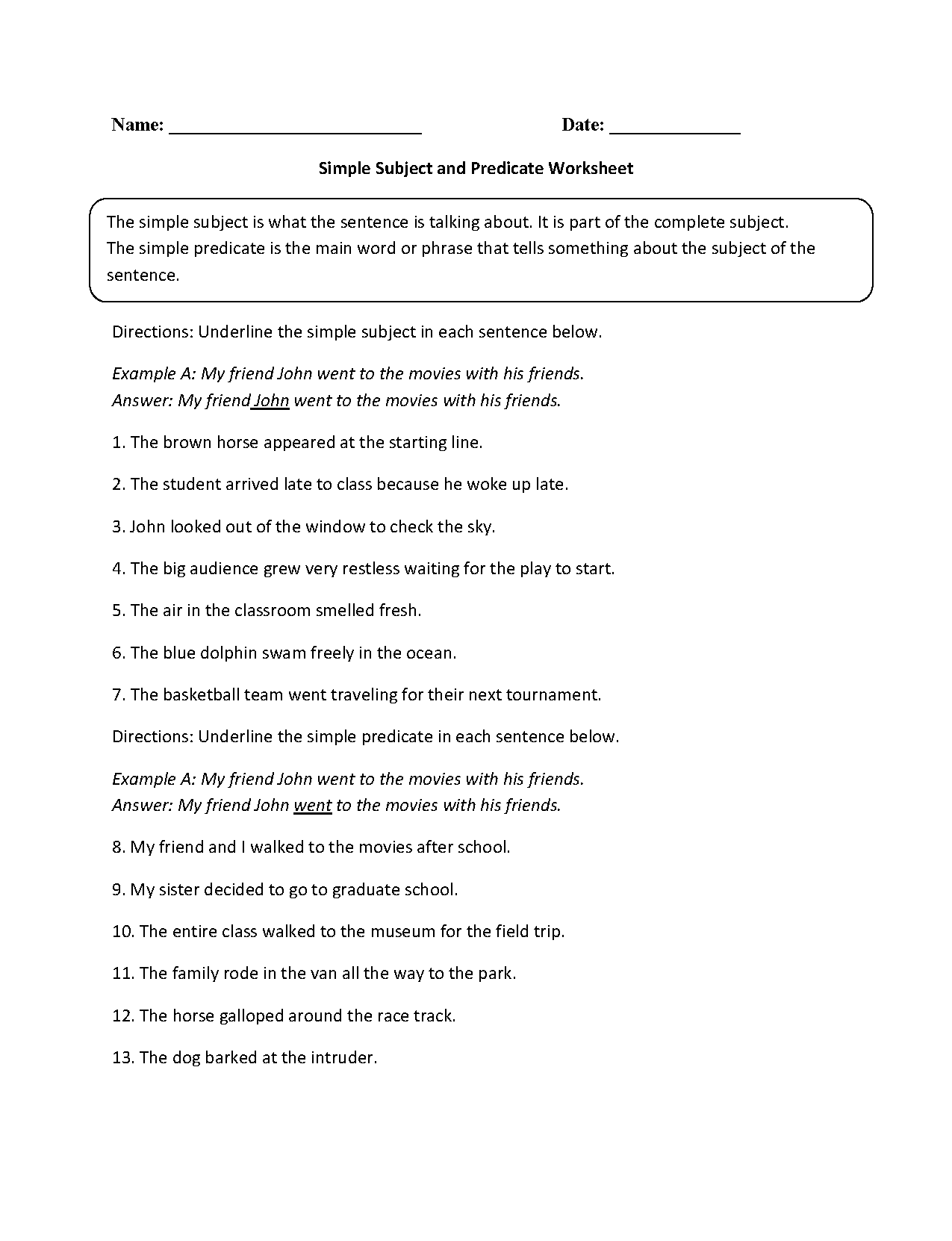 Englishlinx Subject And Predicate Worksheets 8 Subject And Predicate Ideas Subject And Predicate Predicates Subject And Predicate Worksheets