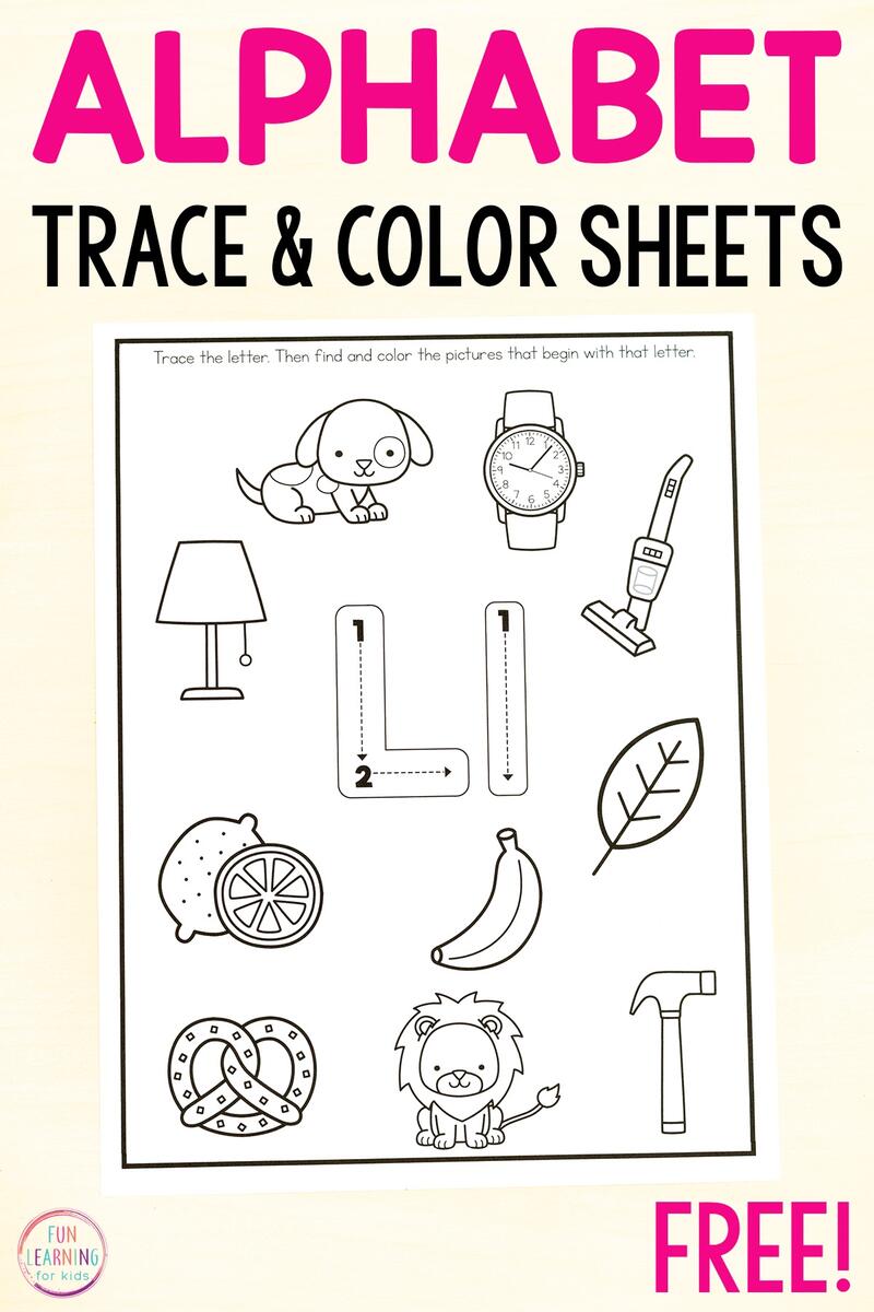 Find And Color The Beginning Letter Sound Alphabet Worksheets Find And Color The Beginning Letter Sound Alphabet Worksheets
