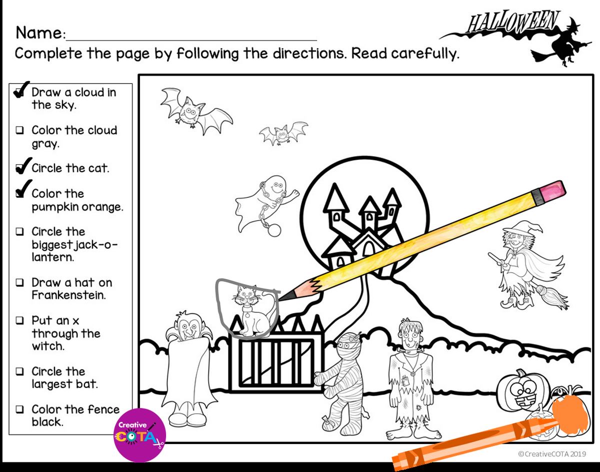 Following Directions Coloring Activities For Listening Comprehension Bundle Made By Teachers Following Directions Coloring Activities For Listening Comprehension Bundle Made By Teachers
