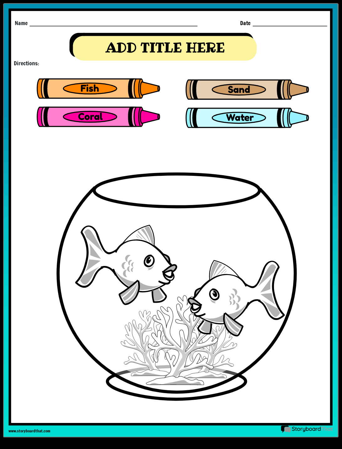 Following Directions Worksheets Storyboard That