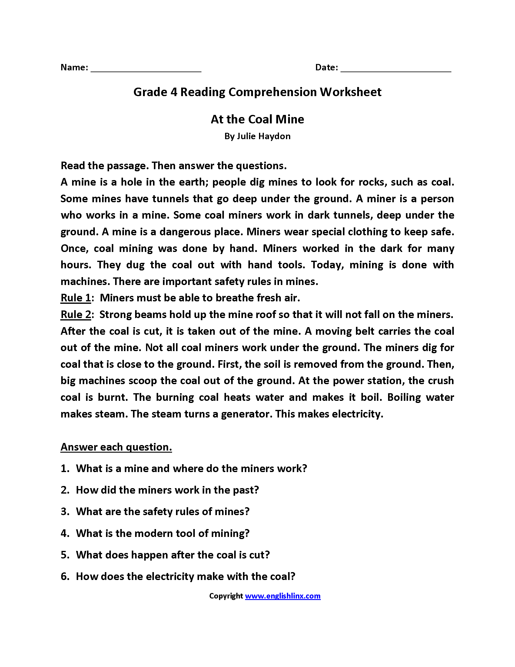 Fourth Grade Reading Worksheets Improve Fluency Comprehension 4th Grade Printable Fluency And Reading Comprehension Passages For Homework Or Homeschool Educational Activity Reading Practice Worksheets Etsy