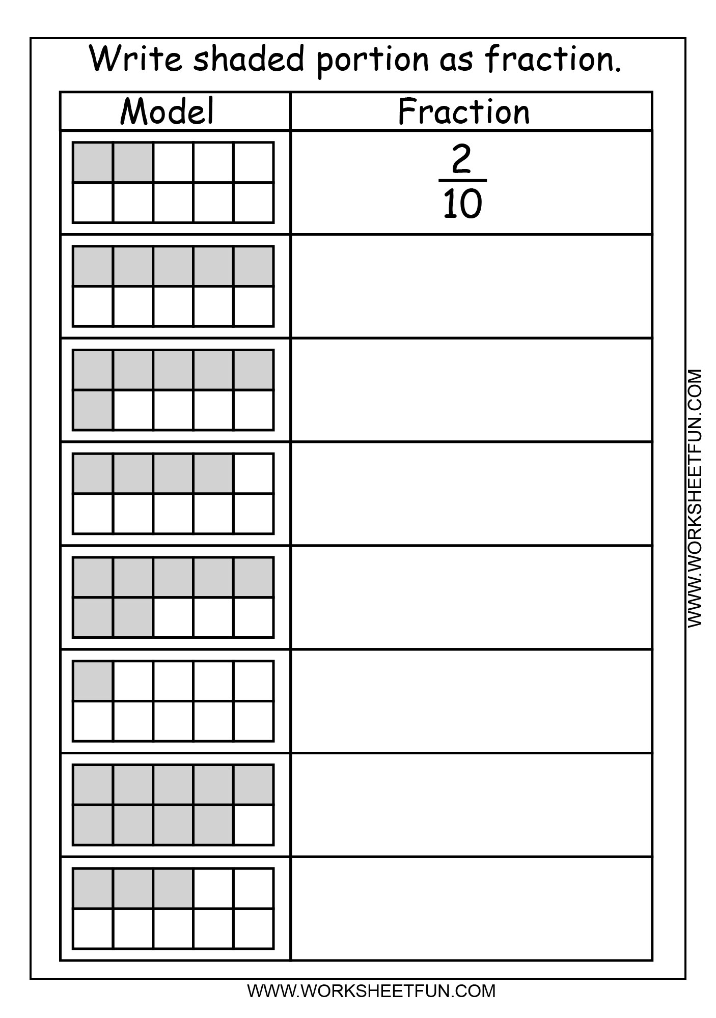 Fraction Model 2 Worksheets FREE Printable Worksheets Worksheetfun Fraction Model 2 Worksheets FREE Printable Worksheets Worksheetfun