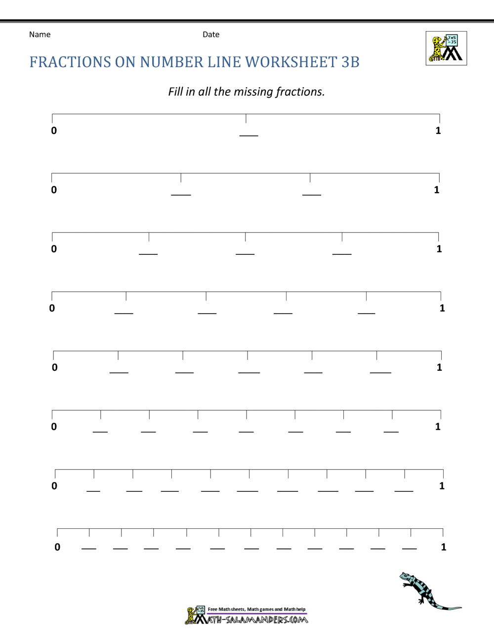 Fractions On Number Line Worksheets Fractions On A Number Line Printable Worksheets Free Printables Lettering SVG Files Tools Apps
