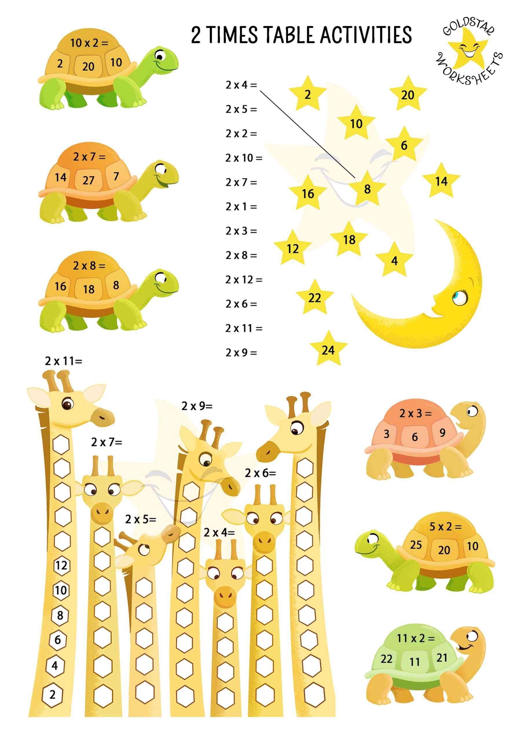 Free 2 Times Table Worksheets Fun Creative And Easy To Print Free 2 Digit By 2 Digit Multiplication Worksheets Teach Prints