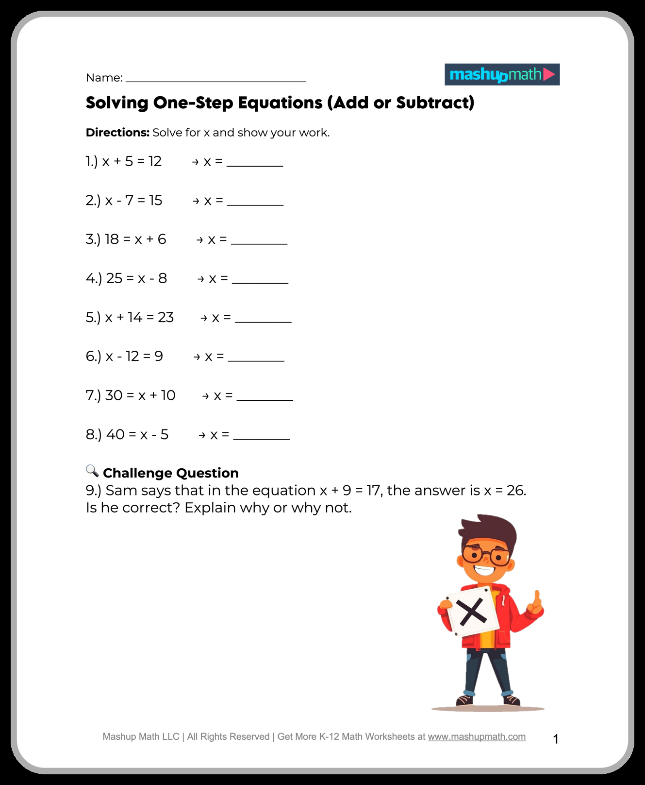 Free 5th Grade Math Worksheets Printable W Answers Mashup Math Free 5th Grade Math Worksheets Printable W Answers Mashup Math