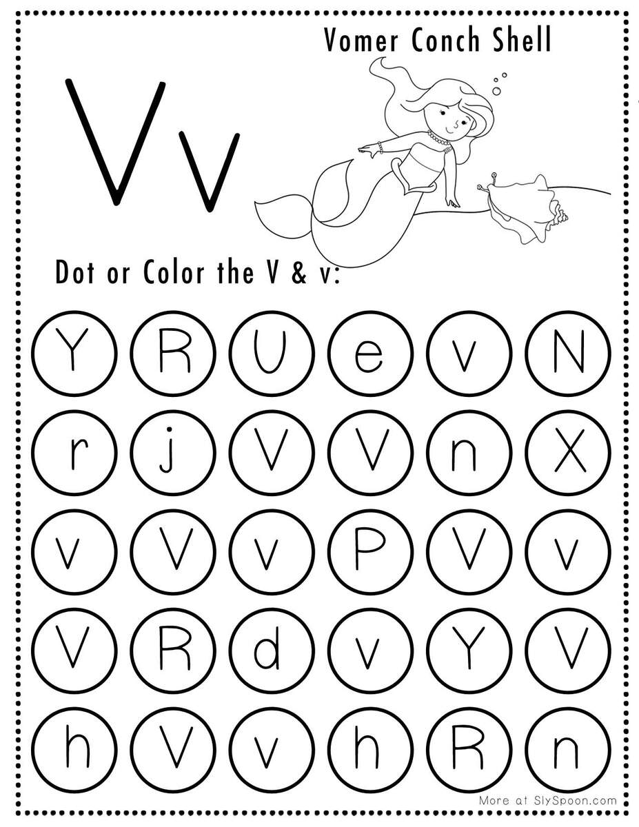 Free Alphabet Do A Dot Printables Worksheets Letter V Mermaid Themed Sly Spoon Free Alphabet Do A Dot Printables Worksheets Letter V Mermaid Themed Sly Spoon