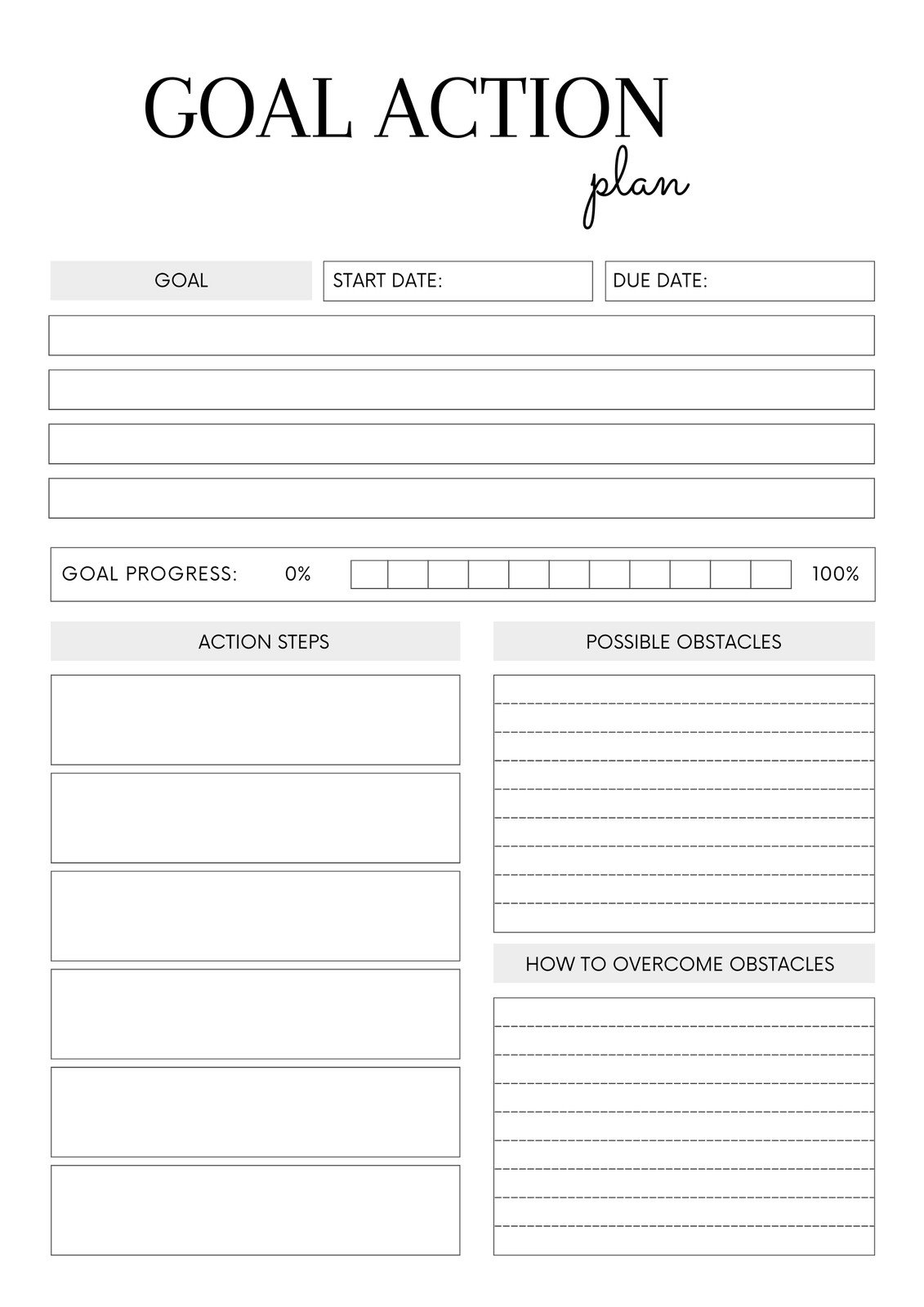 Free And Customizable Goals Templates Free Printable Goal Setting Worksheet And Instructions The Family Freezer