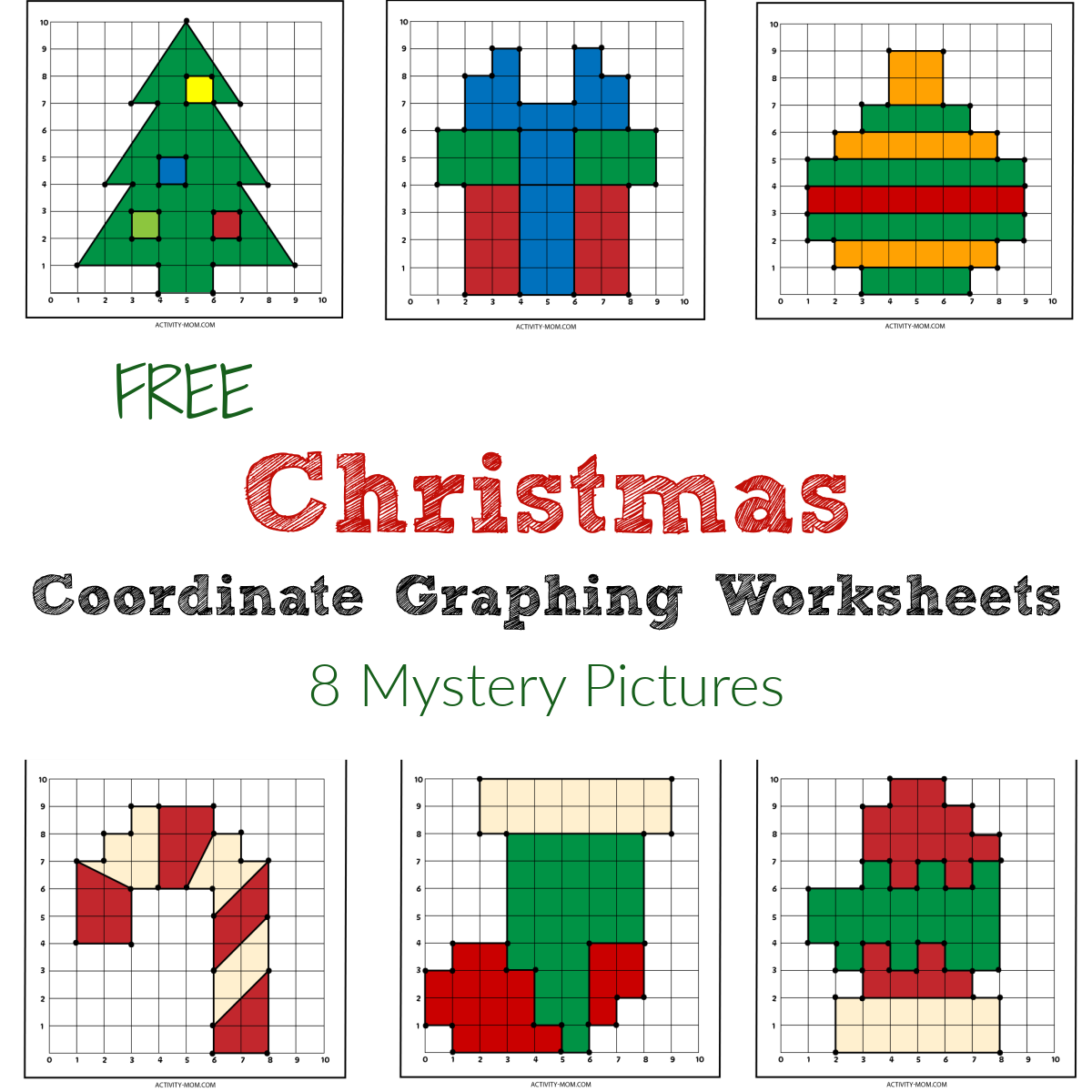 Free Christmas Coordinate Graphing Worksheets The Activity Mom 4 Free Spring Graphing Coordinate Plane Worksheets Our Family Code