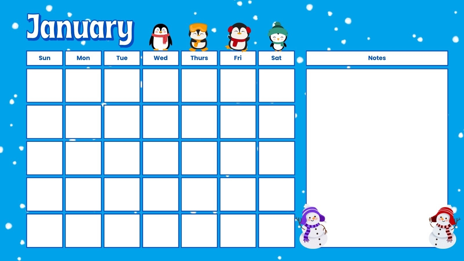 Free Custom Printable Winter Calendar Templates Canva Free Custom Printable Winter Calendar Templates Canva