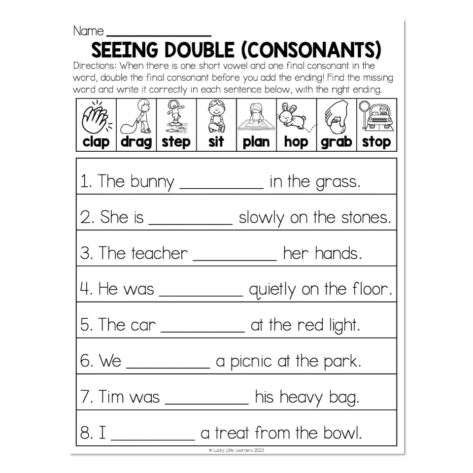 Free Double Consonants Worksheets For Ages 3 8 Worksheets Library Free Double Consonants Worksheets For Ages 3 8 Worksheets Library