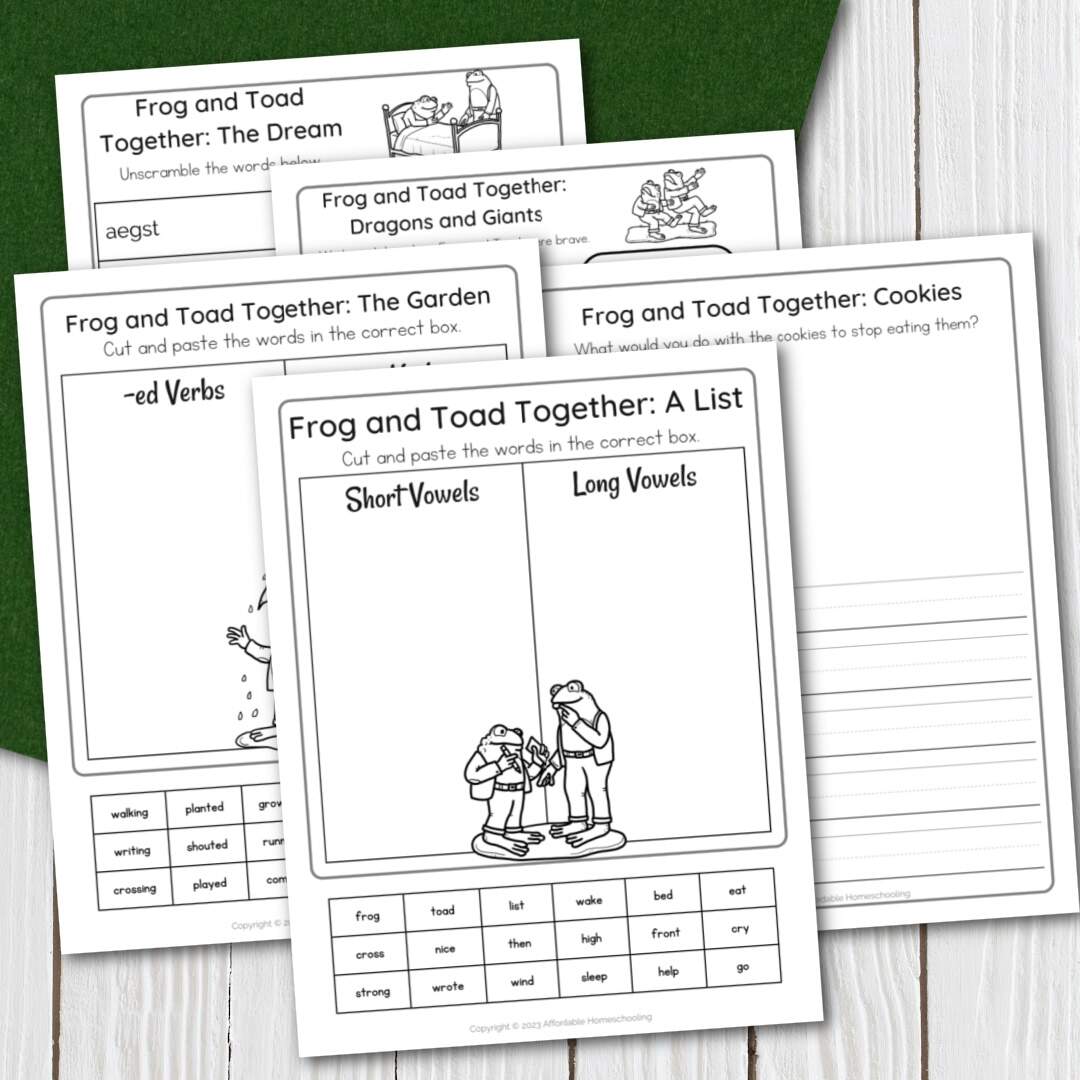 Free Frog And Toad Are Friends Worksheet Download Free Frog And Worksheets Library
