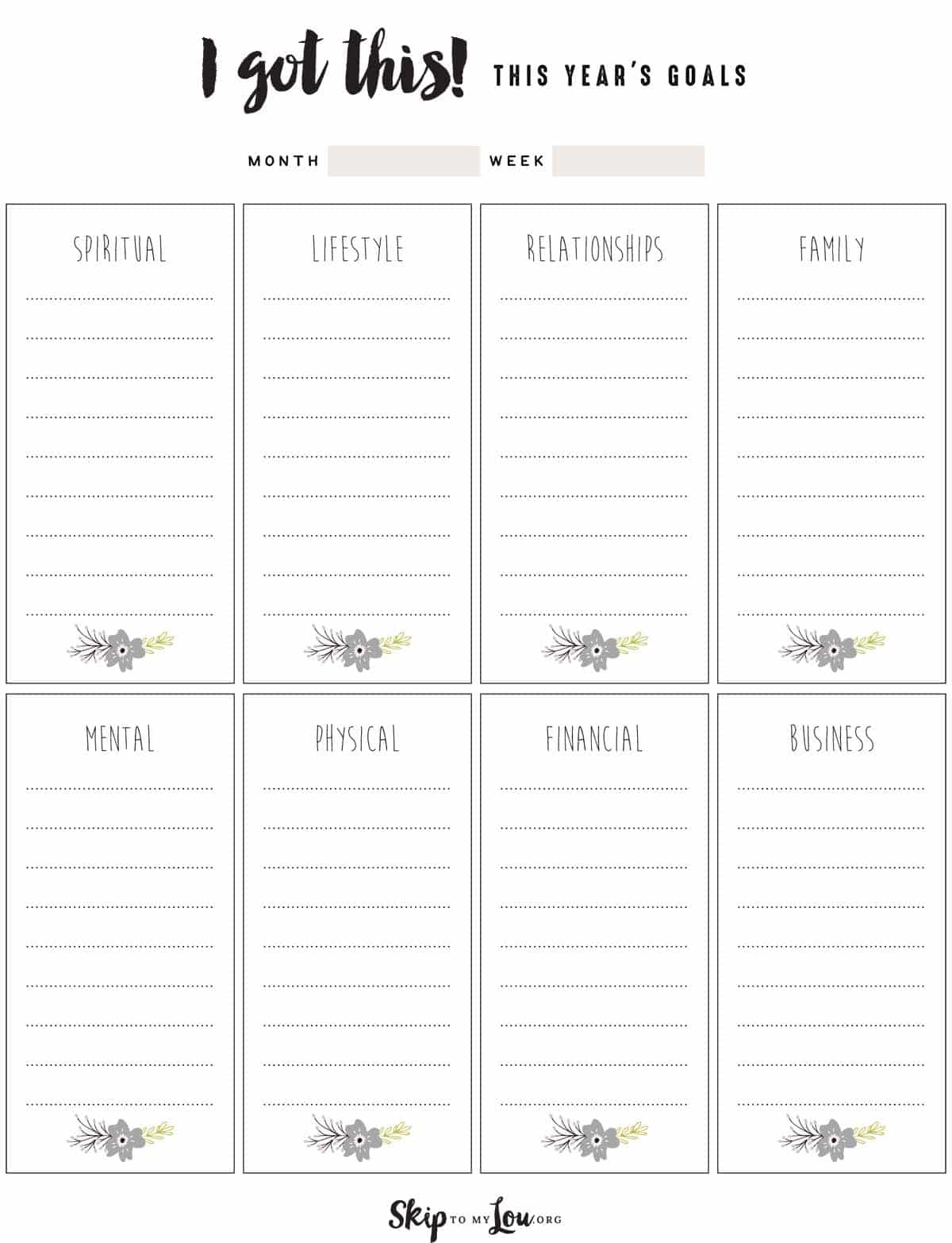 Free Goal Setting Worksheets For Success Skip To My Lou Free Goal Setting Worksheets For Success Skip To My Lou