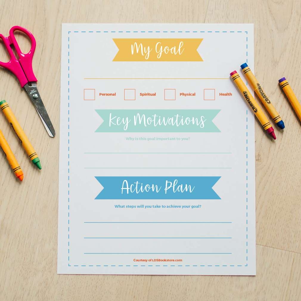 Free LDS Goal Setting Worksheet LDS Daily The Ultimate Printable Bible Study Planner Template Bundle