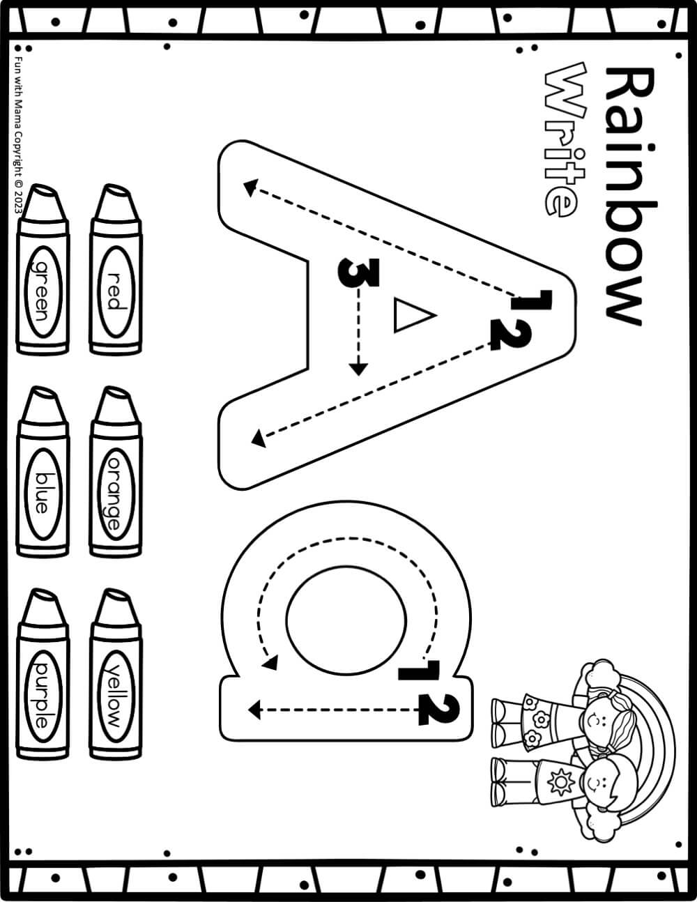 Free Letter A Worksheets For Preschool Kindergarten Fun With Mama