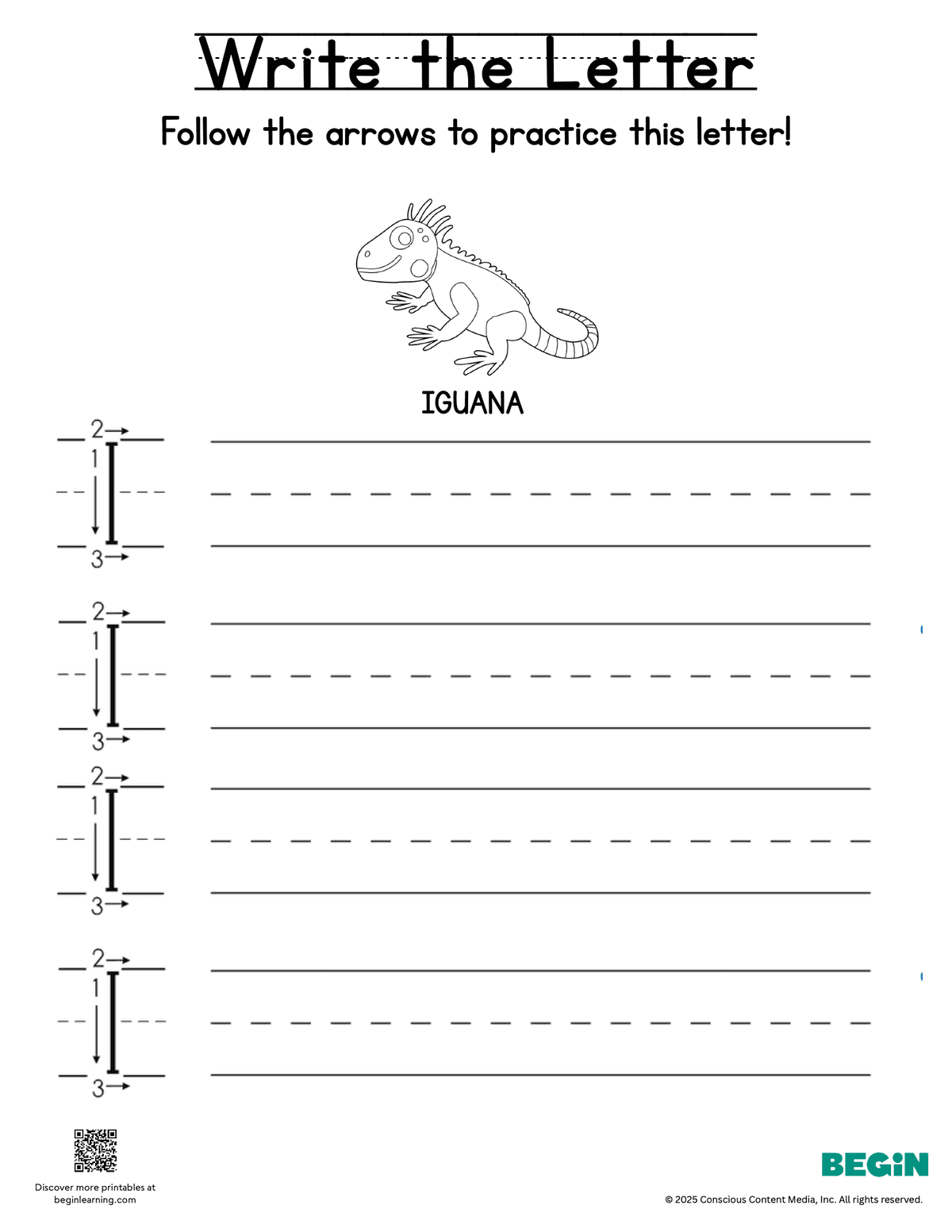 Free Letter I Printing Writing Worksheets Begin Learning Free Letter I Printing Writing Worksheets Begin Learning