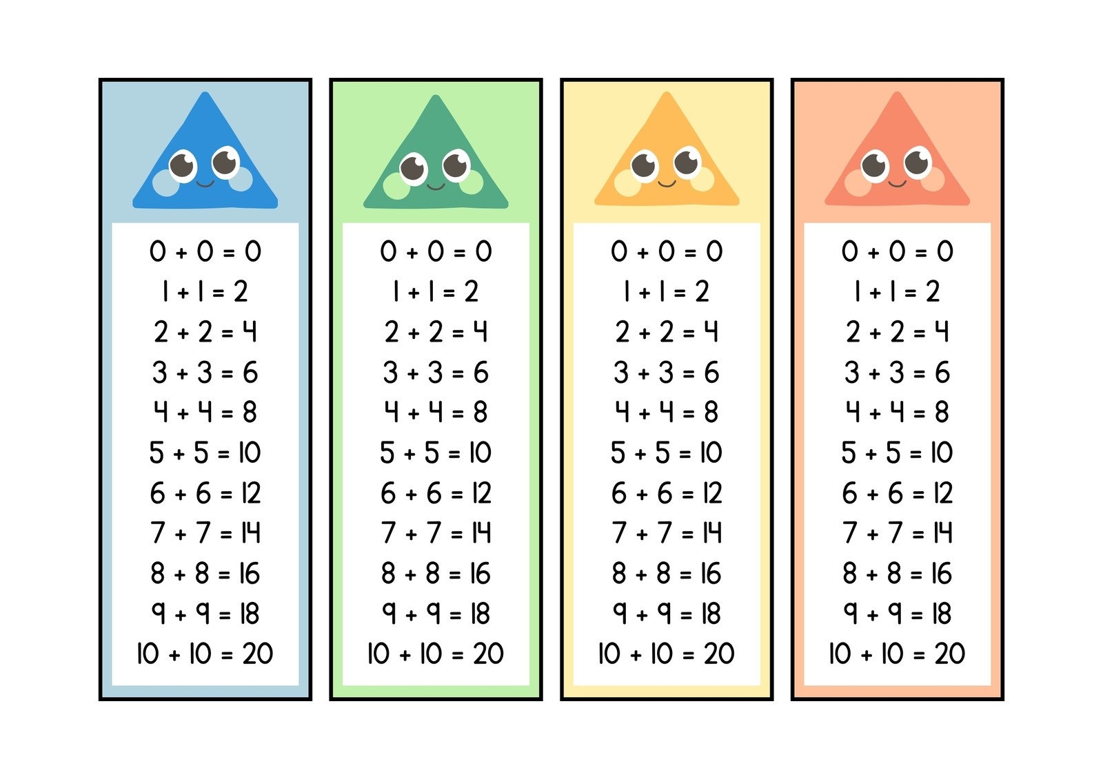 Free Math Flashcard Templates To Edit And Print Canva