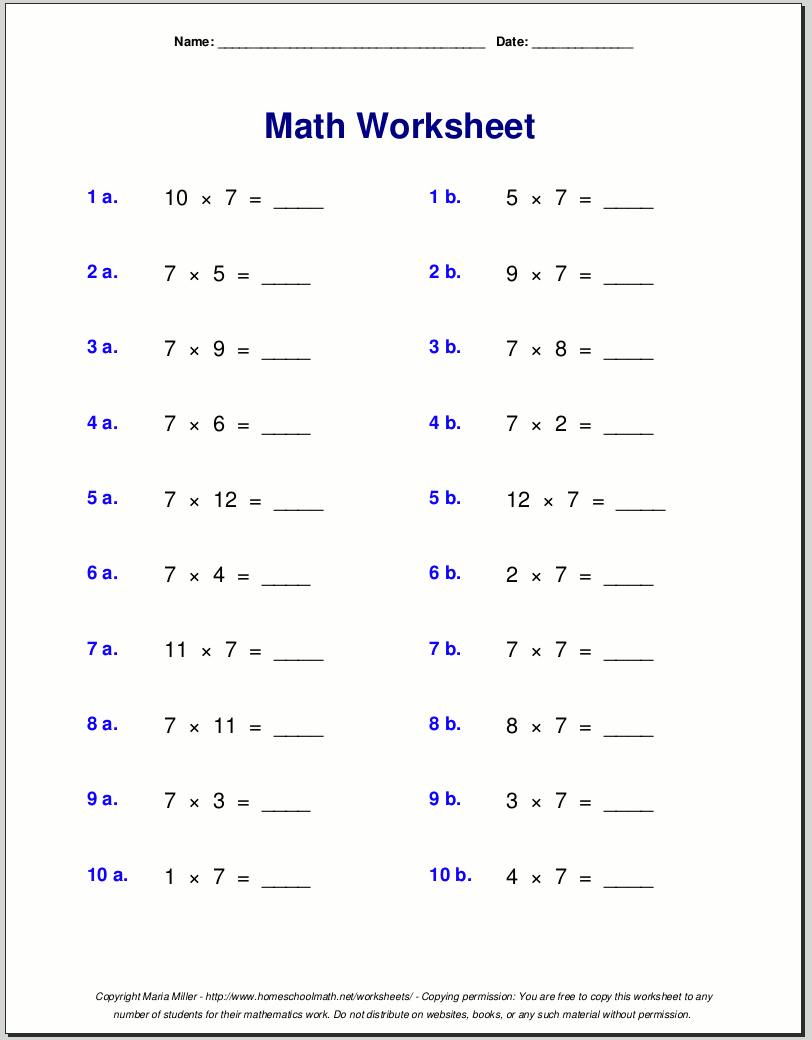 Free Math Worksheets Seventh Grade Solving Equations Worksheet