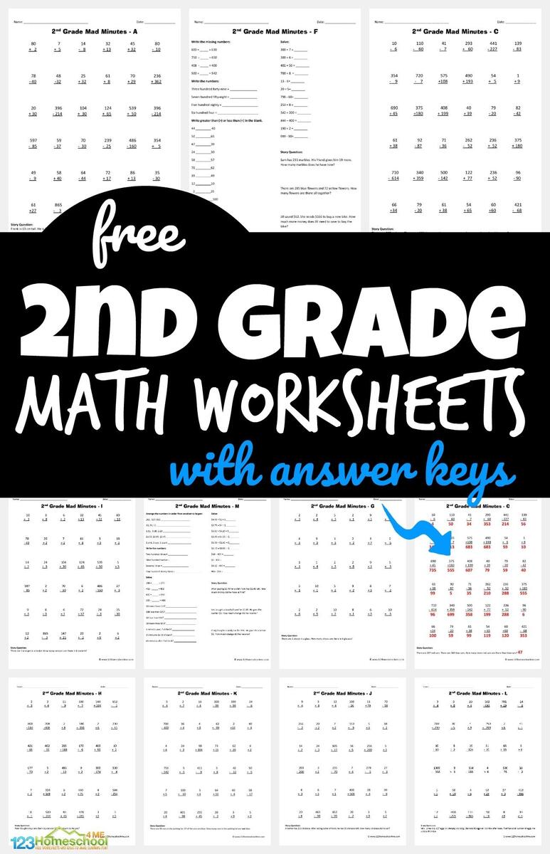 FREE Printable 2nd Grade Math Minutes Worksheets Pdf Math Worksheets Superstar Worksheets
