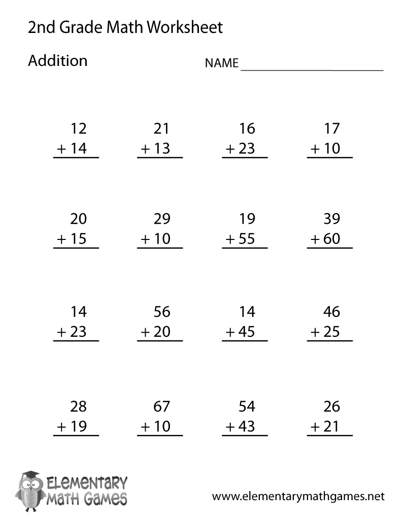 Free Printable Addition Worksheet For Second Grade Free Penguin Math Worksheets For Second Grade Second Grade Teaching Blog