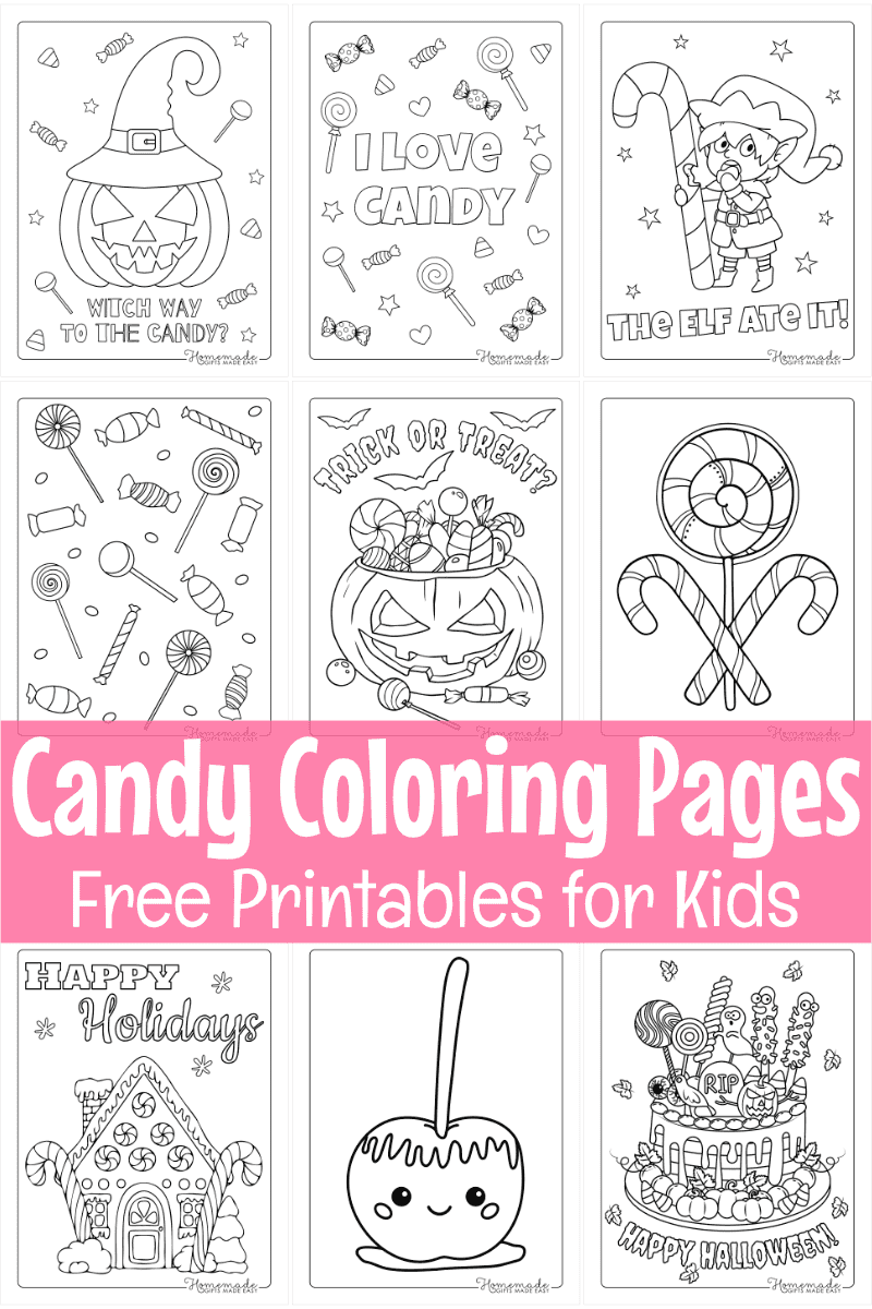 Free Printable Candy Coloring Pages Free Printable Candy Coloring Pages