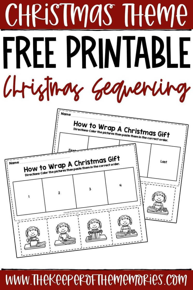 Free Printable Christmas Sequencing Events Worksheets The Keeper Of The Memories Santa S Workshop Classification Worksheet Free Printable Digital PDF