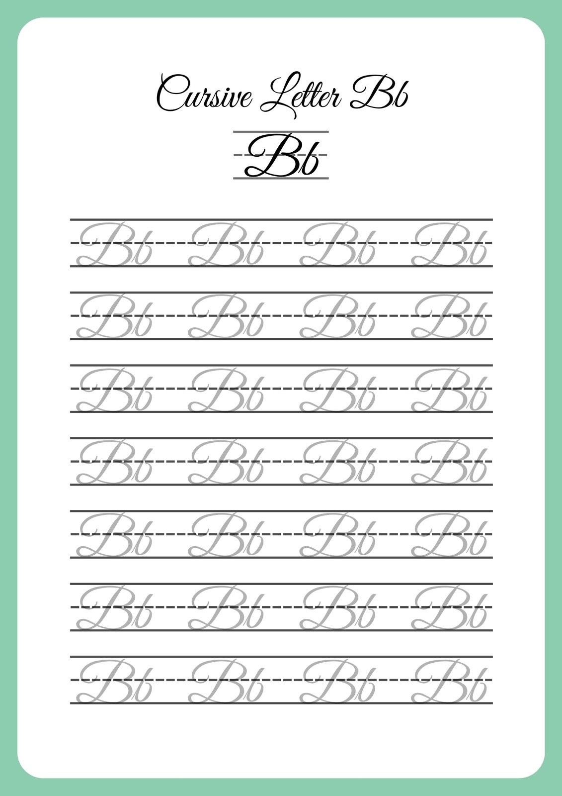 Free Printable Cursive Writing Worksheet Templates Canva Free Printable Cursive Writing Worksheet Templates Canva