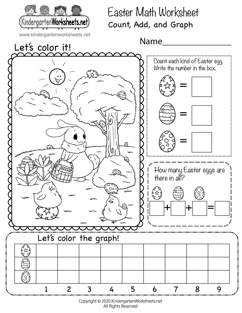 Free Printable Easter Math Worksheet Free Printable Easter Math Worksheet