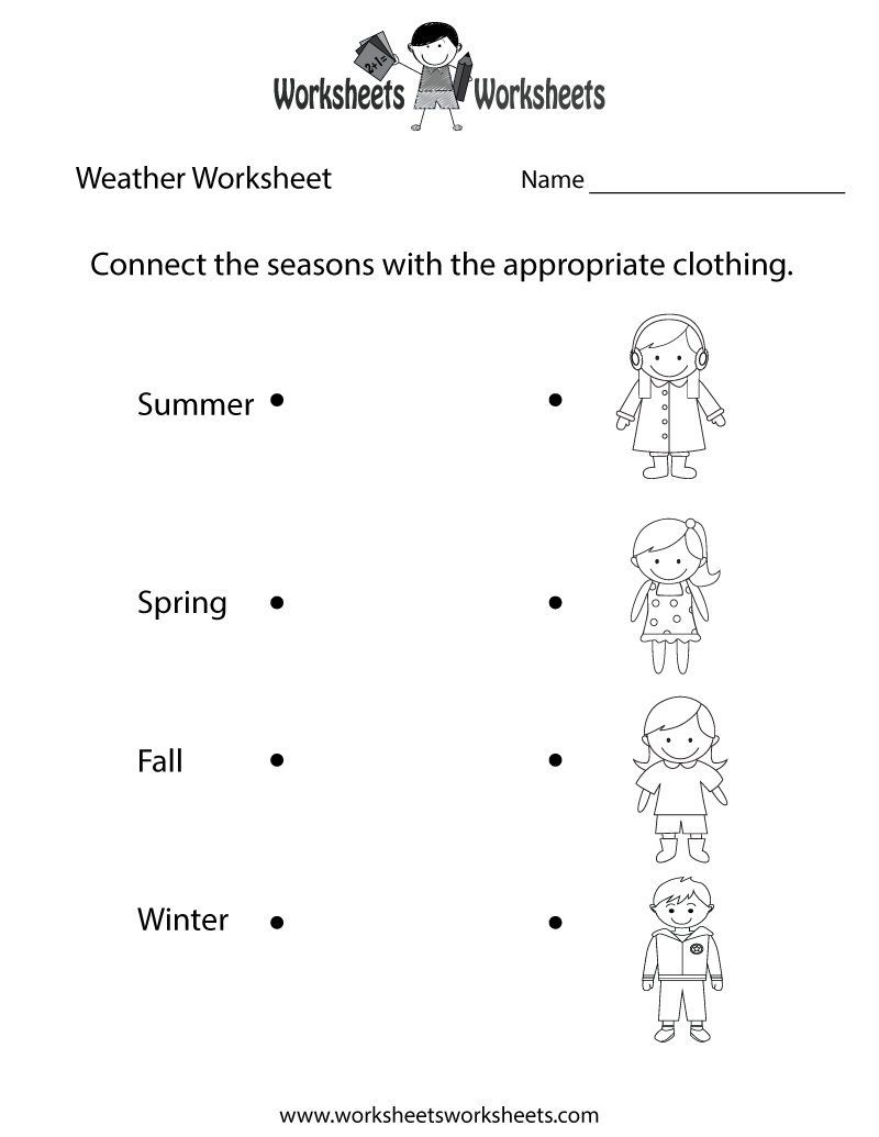 Free Printable Fun Weather Worksheet Free Printable Fun Weather Worksheet