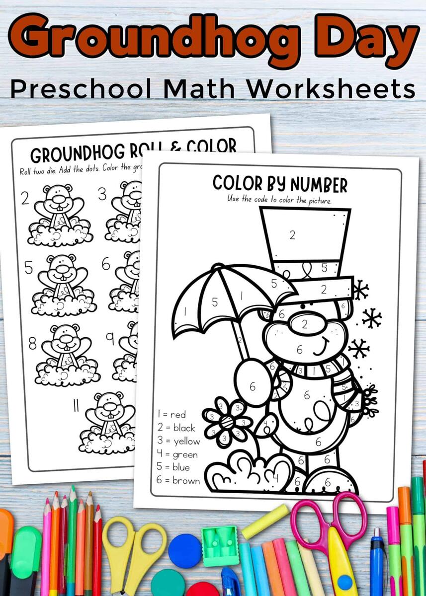 Free Printable Groundhog Day Math Worksheets For Preschool Free Printable Groundhog Day Math Worksheets For Preschool