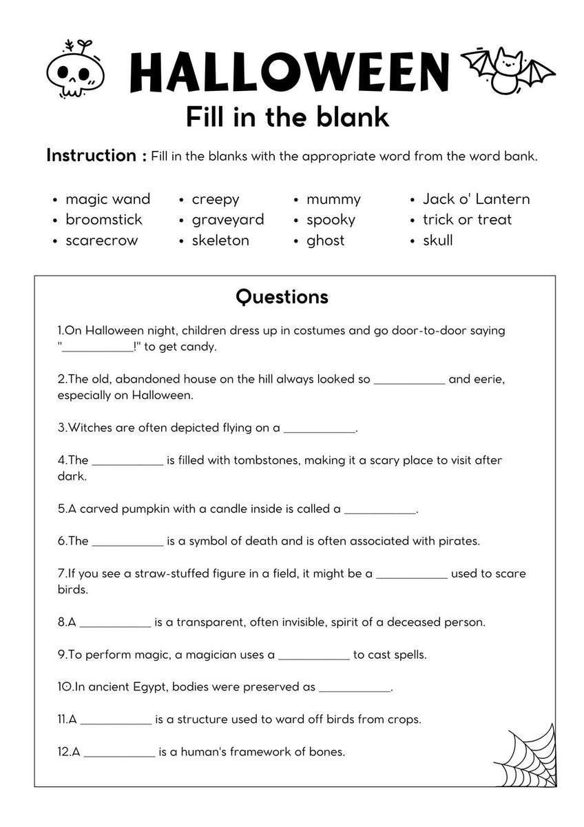 Free Printable Halloween Worksheet Templates To Edit Canva Free Printable Halloween Words Shabby Art Boutique