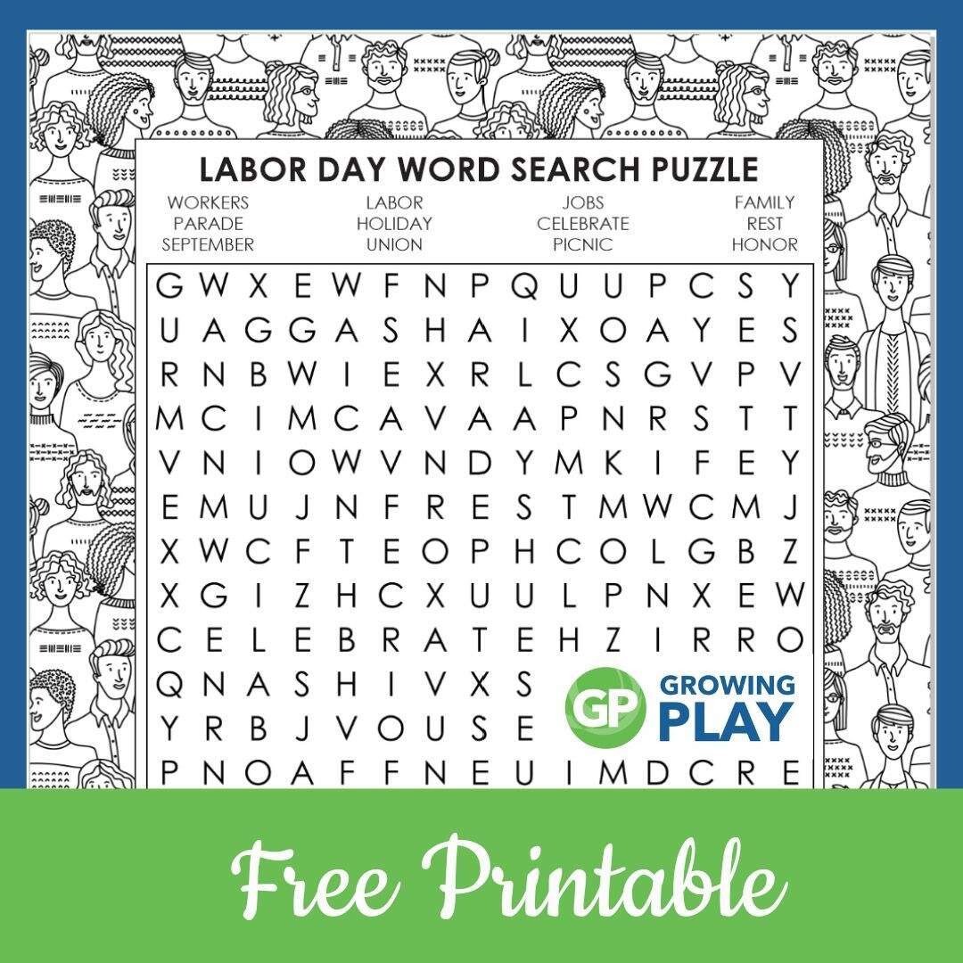 Free Printable Labor Day Word Search Puzzle Growing Play Free Printable Labor Day Word Search Puzzle Growing Play