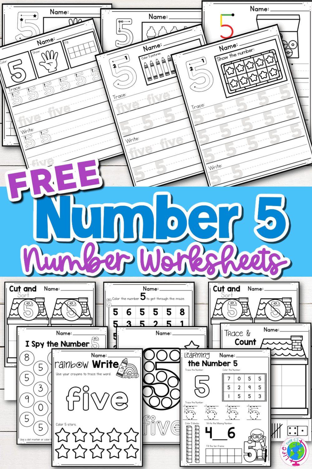 Free Printable Number 5 Worksheets Free Printable Number 5 Worksheets