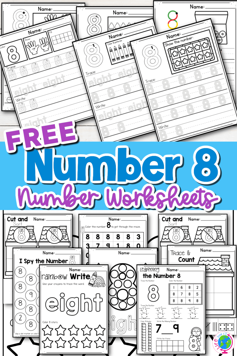 Free Printable Number 8 Worksheets Free Printable Number 8 Worksheets