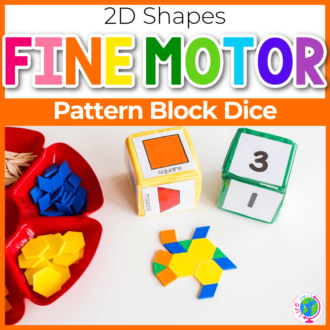 Free Printable Pattern Block Building Challenge Dice Free Printable Pattern Block Building Challenge Dice