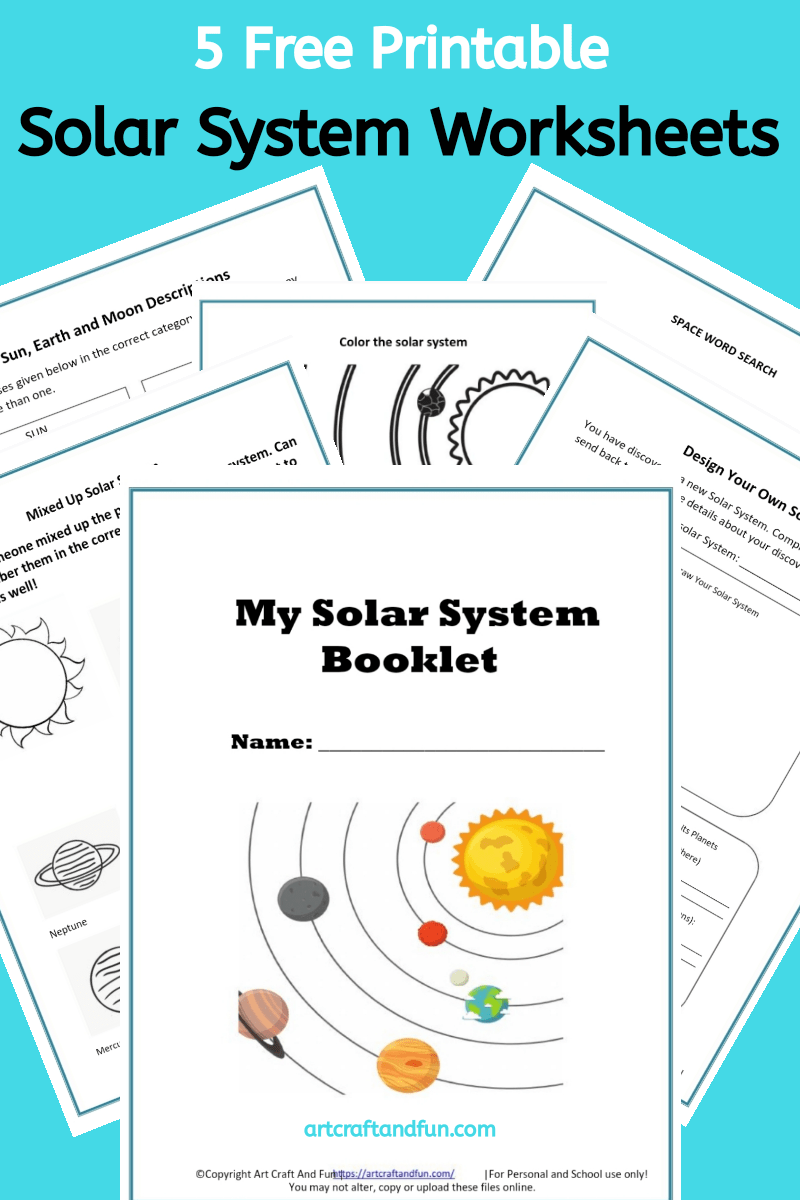 Free Printable Solar System Worksheets For Kids Free Solar System Worksheets For Kids Adanna Dill