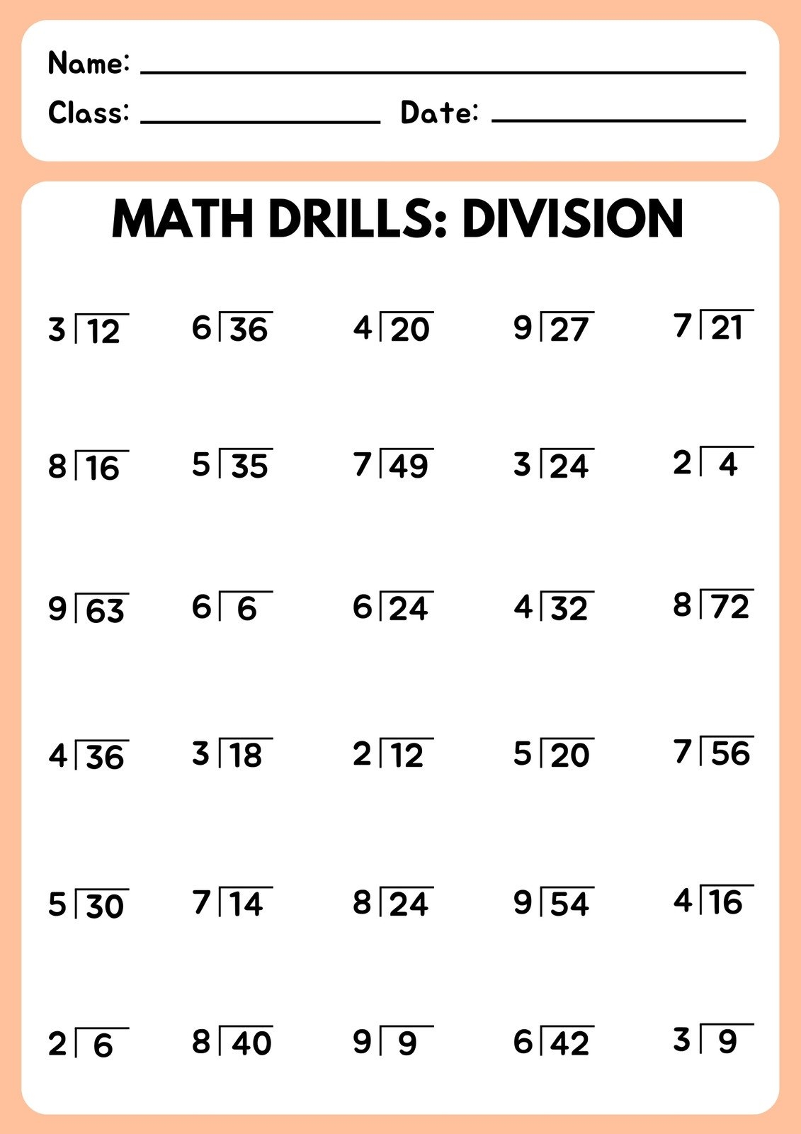 Worksheets For Division With Remainders