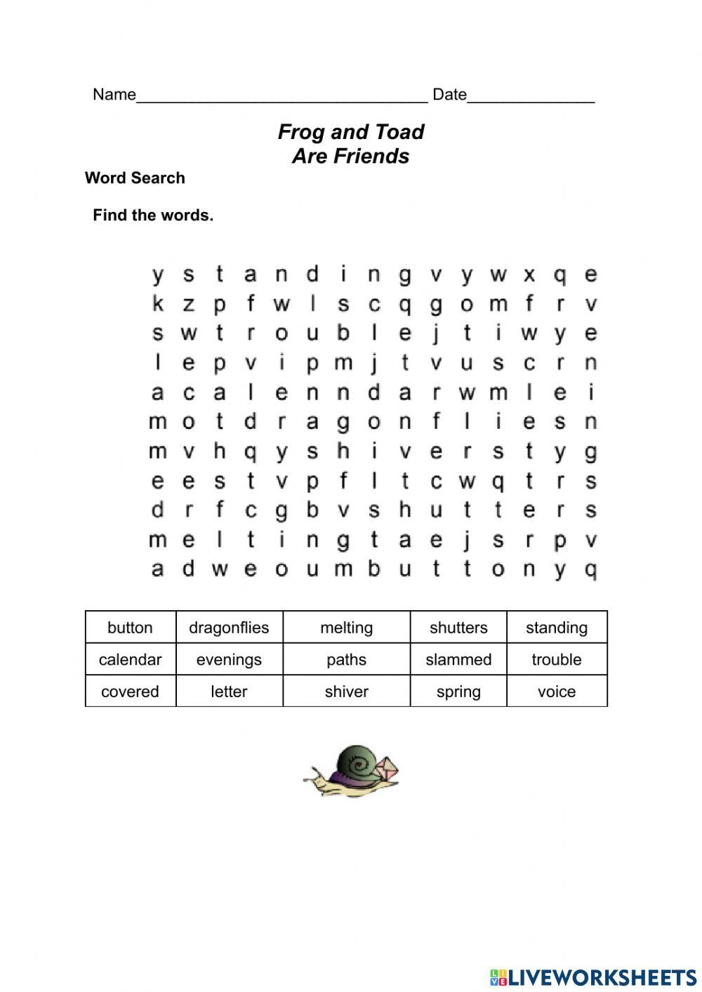 Frog Toad Are Friends Read Aloud Book Study Companion Reading Comprehension Worksheets Made By Teachers