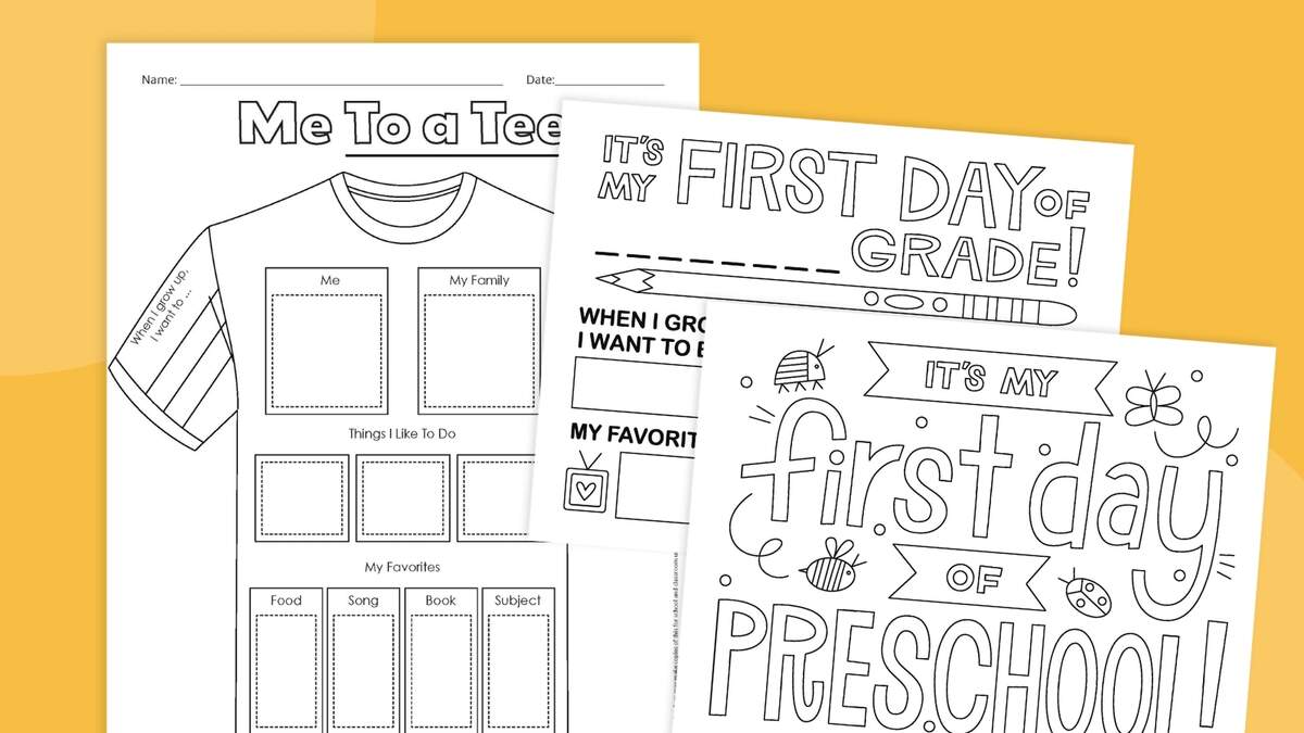 Fun First Day Of School Worksheets Free Printables Back To School Worksheets For Kids ABCmouse